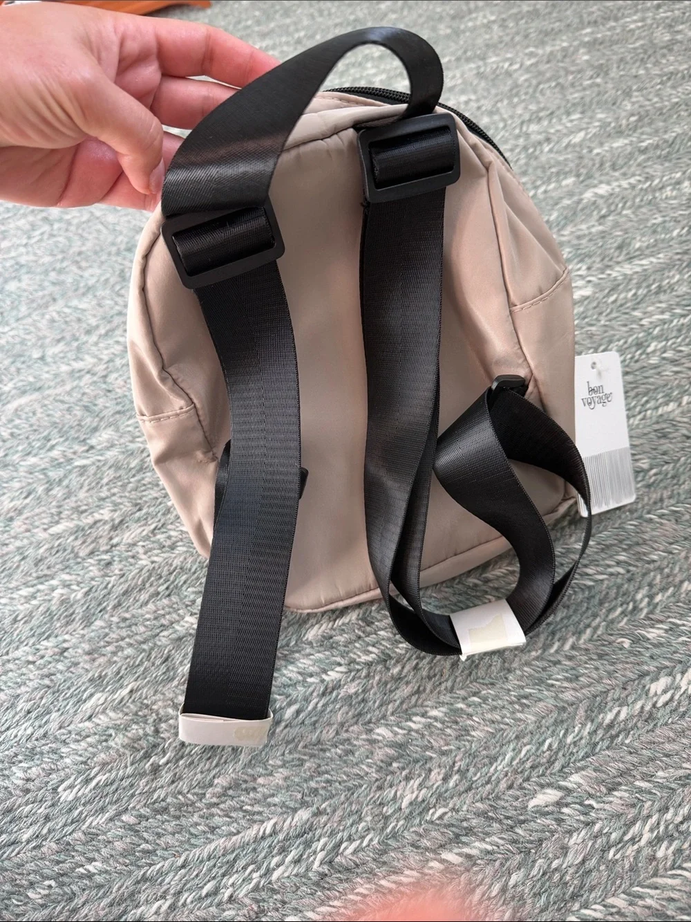 Mini Beige Kids Backpack - Unbranded